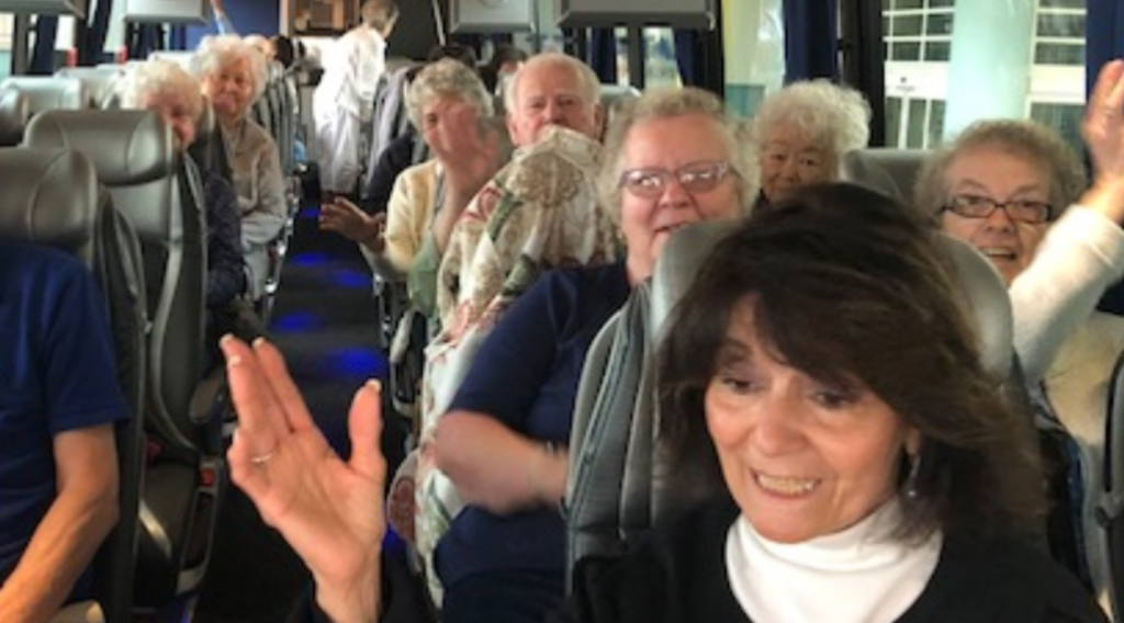 Happy Passengers on the Bus