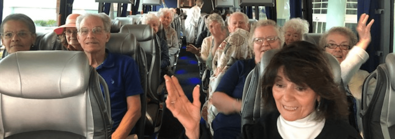Happy Passengers on the Bus